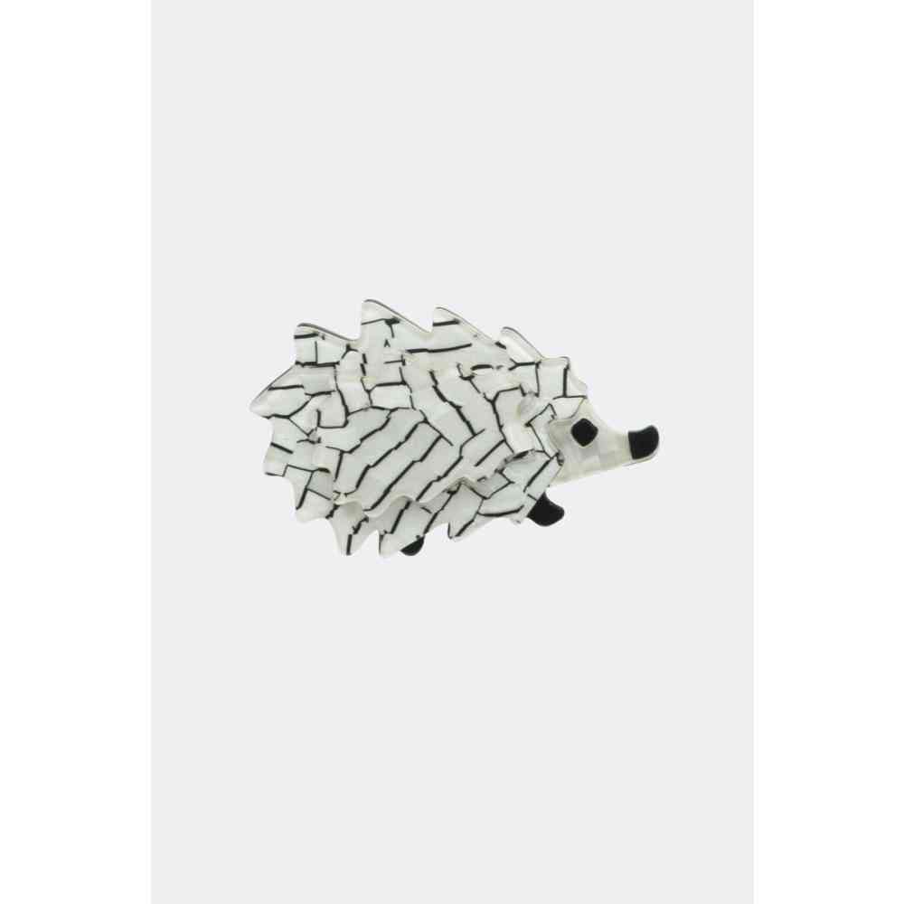 Voodoo Vixen - Hedgehog Broche - White